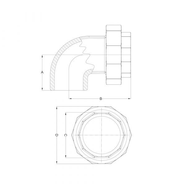 LI-EUN-01 Elbow Union F/F